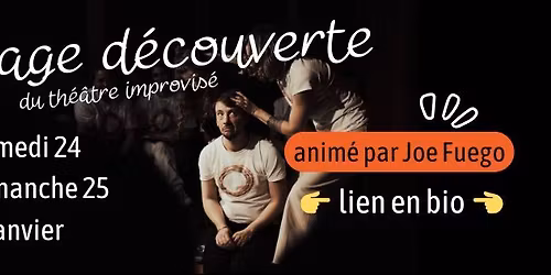 STAGE D\u00c9COUVERTE IMPRO anim\u00e9 par Joe Fuego