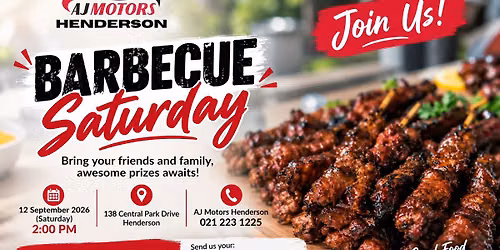 BARBECUE SATURDAY AT AJ MOTORS HENDERSON!