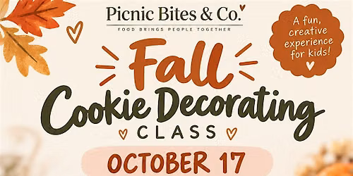Fall Cookie Decorating Class for Kids | Picnic Bites & Co.