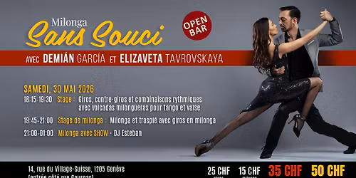 Milonga Sans Souci avec Demi\u00e1n Garc\u00eda et Elizaveta Tavrovskaya