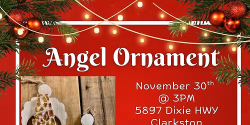 Resin Angel Ornament