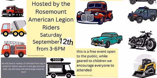 Second annual touch a truck event hosted by the Rosemount American Legion Riders