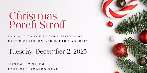 Christmas Porch Stroll Downtown Summerville