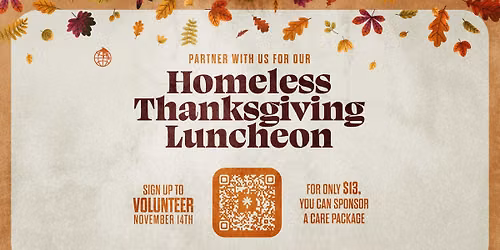 Homeless Thanksgiving Luncheon