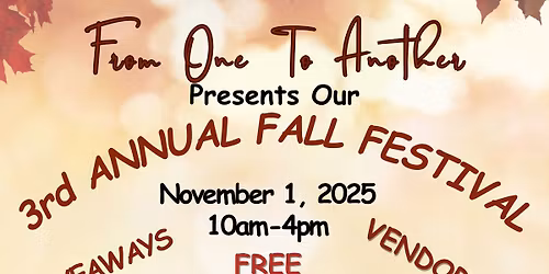 From One to Another Fall Festival