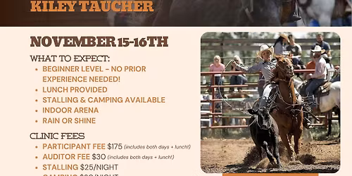 Roping clinic with Kiley Taucher