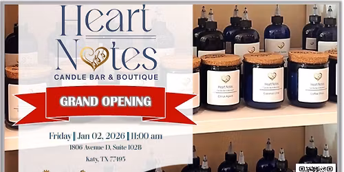 Grand Opening! Heart Notes Candle Bar