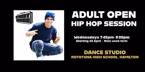 Open Hip Hop Sessions for Adults (18+ years)
