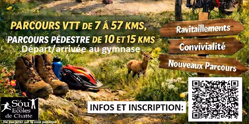 Rando du tr\u00e8fle VTT et p\u00e9destre