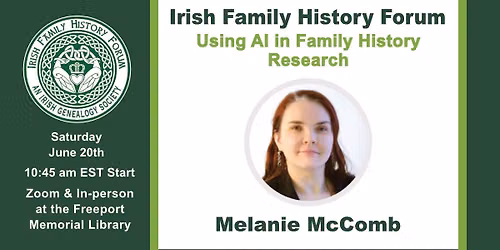 Using AI in Family History Research - with Melanie McComb