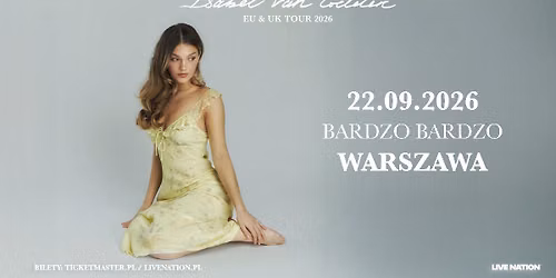 ISABEL VAN GELDER \u2013 Official Event \u2013 22.09.2026, BARdzo bardzo, Warszawa