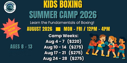 Kids Summer Boxing Camp (Week 2)