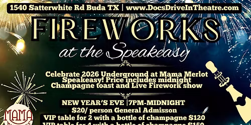 Fireworks at the Speakeasy