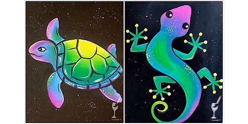 Neon Glowing Animals - Paint and Sip in New Braunfels | Classpop!\u2122