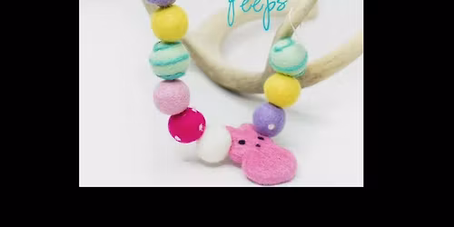 Felted Peep Garland