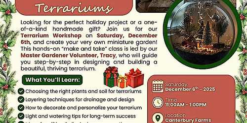 Make & Take Terrarium Workshop