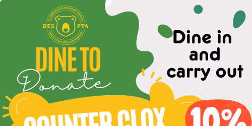BES PTA Dine to Donate at Counter Clox