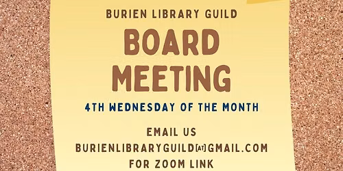 Burien Library Guild Board Meetings
