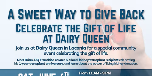 A Sweet Way To Give Back at DQ in Laconia