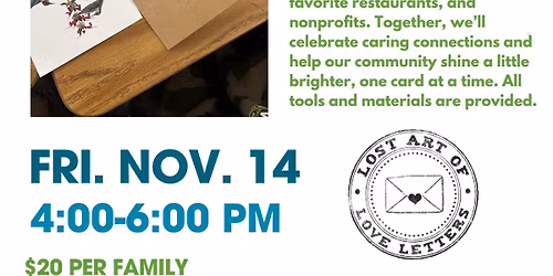 Kindness Cards Workshop