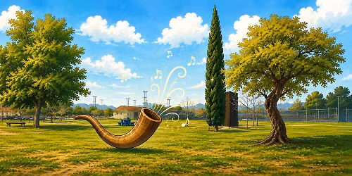 Shofar in Himmel Park