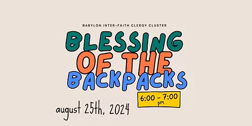 Blessing of the backpacks