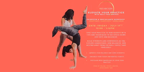 Elevate Your Practice - Inversion & Arm balance Workshop