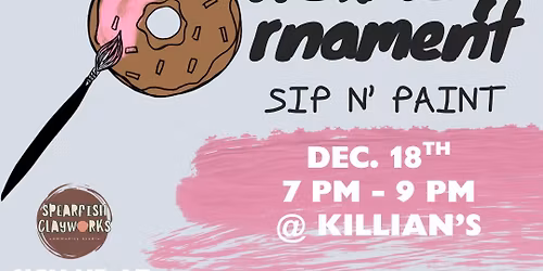 Holiday Ornament Sip N\u2019 Paint