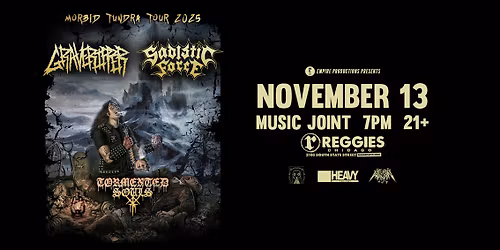 Graveripper \/ Sadistic Force \/ Tormented Souls at Reggies