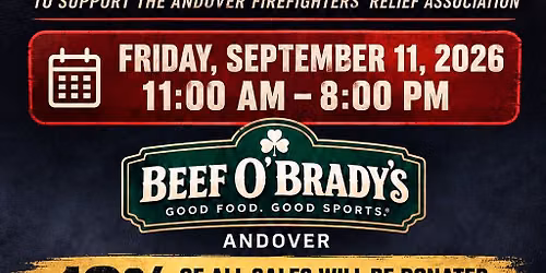 Andover Firefighter's Relief Fundraiser