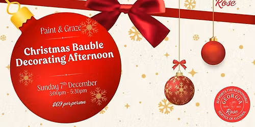 Paint n Graze - Christmas Bauble Decorating Afternoon