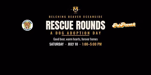Rescue Rounds Adoption Day at Belching Beaver Oceanside