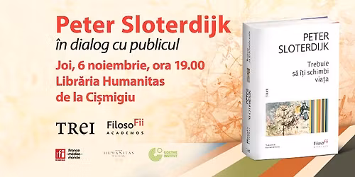 Peter Sloterdijk la Bucure\u0219ti - \u00eent\u00e2lnire cu cititorii la Libr\u0103ria Humanitas de la Ci\u0219migiu