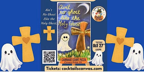 "Ain't No Ghost Like the Holy Ghost" Fun Paint & Sip Halloween Art Event