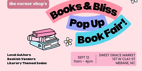 Books & Bliss Pop Up Book Fair