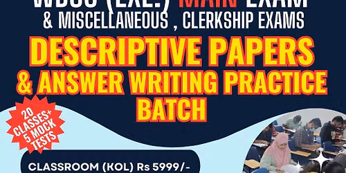 Descriptive Bengali And English  For WBCS & Other Exams