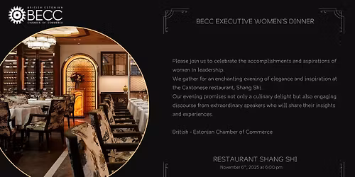 BECC: Executive Women's Dinner