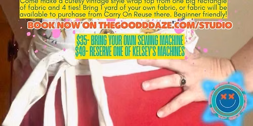 8\/28 \u2728 Rectangle Wrap Top Workshop W\/ Kelsey