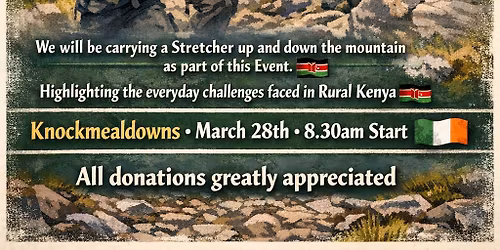 Fundraising Hike Knockmealdowns 