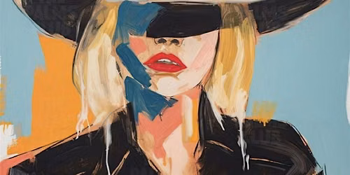 Cowgirl canvas painting