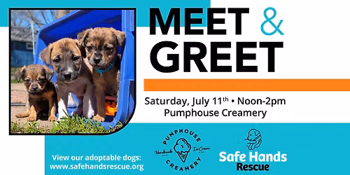 Safe Hands Rescue Meet & Greet at Pumphouse Creamery