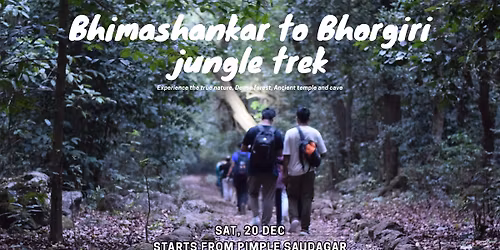 Bhimashankar To Bhorgiri Trek on Sat 20 Dec