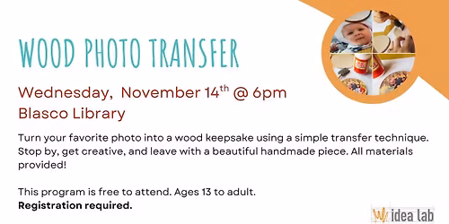Wood Photo Transfer @Blasco