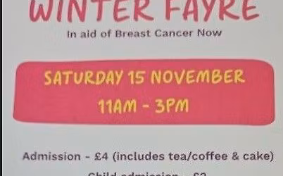 Winter Fayre Charity Event - Breast Cancer