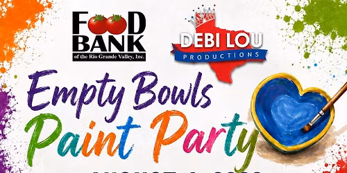 Debi Lou Productions annual Empty Bowls Paint Party 