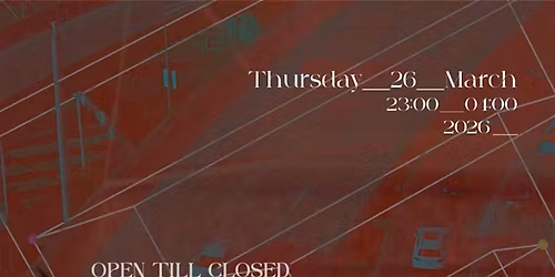 Amsterdam Techno Sessions OPEN TILL CLOSED w\/ Marco Ramos  (ANA\u00d8H)