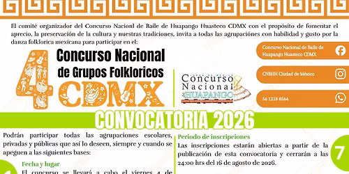 4o. Concurso de grupos Folkl\u00f3ricos 