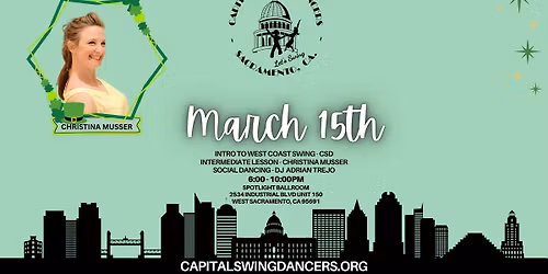Capital Swing Dancers Monthly Dance - MARCH 15TH