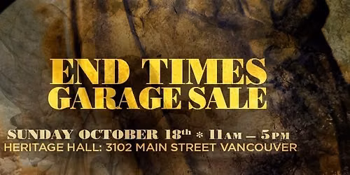 End Times Garage Sale *Spooky Season Part Two*