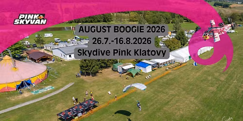 August Boogie Skydive Pink Klatovy, 26.7.-16.8.2025